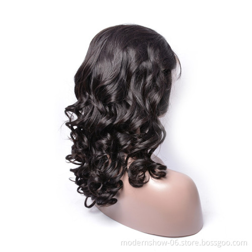 Wholesale Human Hair Lace Wig Vendors 100% Raw Virgin Brazilian Hair Wigs Modern Show Loose Wave 360 Lace Front Wig